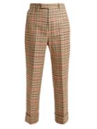 Gucci Houndstooth Wool-blend Trousers