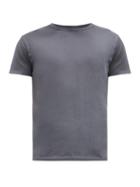 Matchesfashion.com Officine Gnrale - Crew-neck Cotton-jersey T-shirt - Mens - Grey