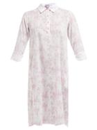 Matchesfashion.com Thierry Colson - Floral Print Cotton Cover Up - Womens - Pink Multi
