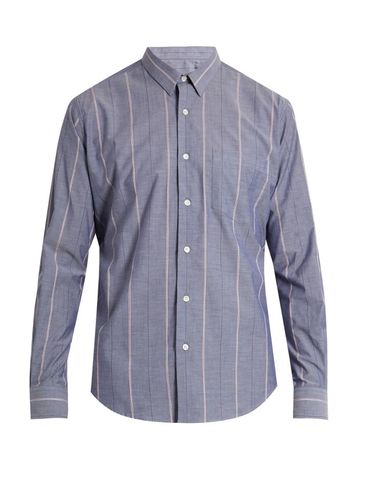 Ami Striped Cotton Shirt