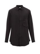 Y-3 - Patch-pocket Poplin Shirt - Mens - Black