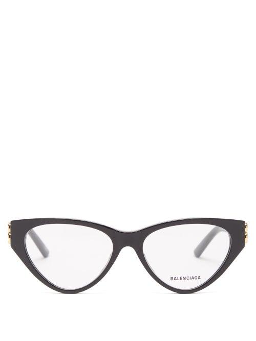 Balenciaga - Dynasty Cat-eye Acetate Glasses - Womens - Black
