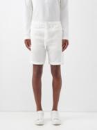Frescobol Carioca - Felipe Drawstring-waist Twill Shorts - Mens - Cream