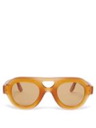 Ladies Accessories Lapima - Milly Aviator Acetate Sunglasses - Womens - Yellow