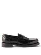 Our Legacy - Tassel Leather Loafers - Mens - Black