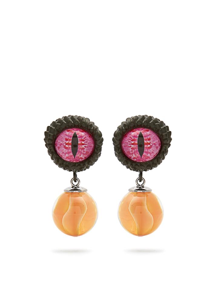 Givenchy Eye And Marble Earrings