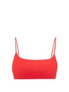 Matchesfashion.com Jade Swim - Muse Scoop-neck Bikini Top - Womens - Red