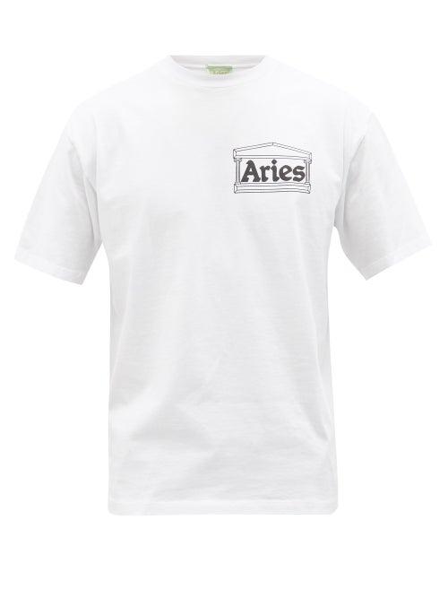 Aries - Mystic Business Logo-print T-shirt - Mens - White