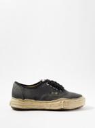 Mihara Yasuhiro - Baker Original Sole Leather Trainers - Mens - Black Beige