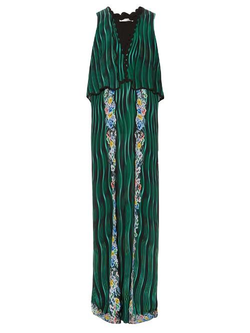 Mary Katrantzou Fairburn Snuffbox-print Silk Maxi Dress