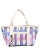 Isabel Marant - Darwen Ikat Canvas Tote Bag - Womens - White Multi