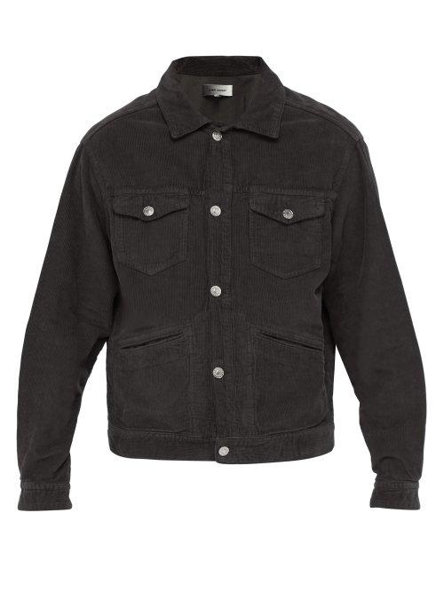 Matchesfashion.com Isabel Marant - Iscot Cotton Corduroy Jacket - Mens - Black