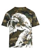 Valentino Panther Camouflage-print T-shirt