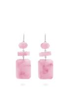 Matchesfashion.com Isabel Marant - Marbled Drop Earrings - Womens - Pink