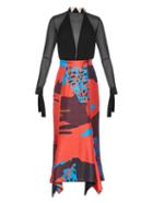 Juan Carlos Obando Saturn Silk Layered Dress