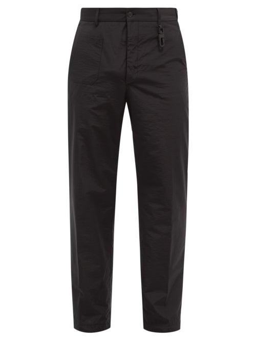 Mens Rtw Fendi - Multi-pocket Cotton-blend Shell Trousers - Mens - Black