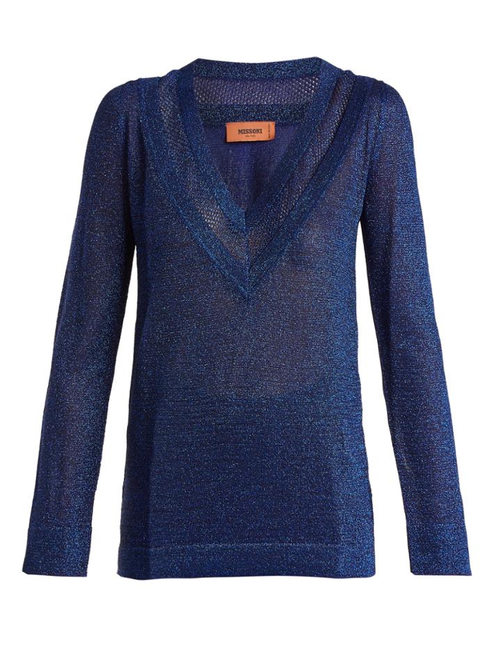 Missoni V-neck Knit Sweater
