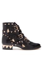 Sophia Webster Riko Stud-embellished Leather Ankle Boots