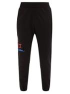 Matchesfashion.com Versace - Logo-print Cotton-jersey Track Pants - Mens - Black