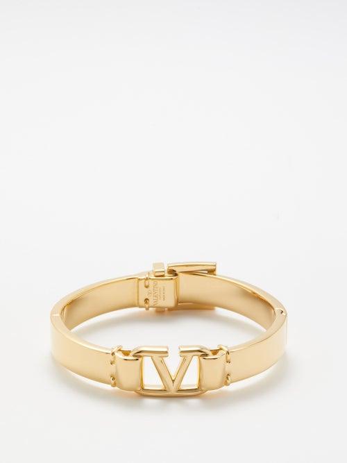 Valentino Garavani - V Logo Bangle - Mens - Gold