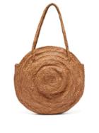 Matchesfashion.com Dragon Diffusion - Round Woven Leather Basket Bag - Womens - Beige