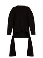 Matchesfashion.com Balenciaga - Draped Crew Neck Sweater - Womens - Black