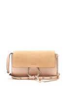 Matchesfashion.com Chlo - Faye Small Suede And Leather Shoulder Bag - Womens - Light Pink