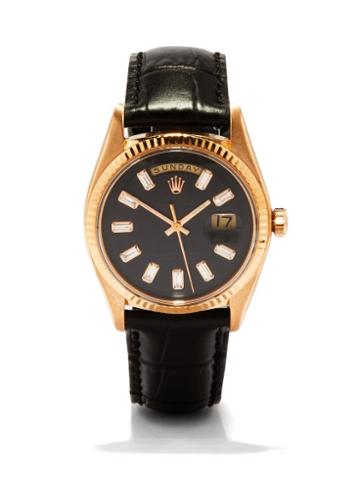 Lizzie Mandler - Vintage Rolex Day-date Diamond & 18kt Gold Watch - Womens - Rose Gold