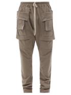 Matchesfashion.com Rick Owens Drkshdw - Creatch Cotton-jersey Cargo Trousers - Mens - Grey
