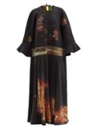 Matchesfashion.com Rianna + Nina - Patchwork Vintage-silk Dress - Womens - Multi
