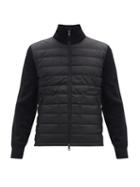 Matchesfashion.com Moncler - Down-quilted Wool-blend Cardigan - Mens - Black