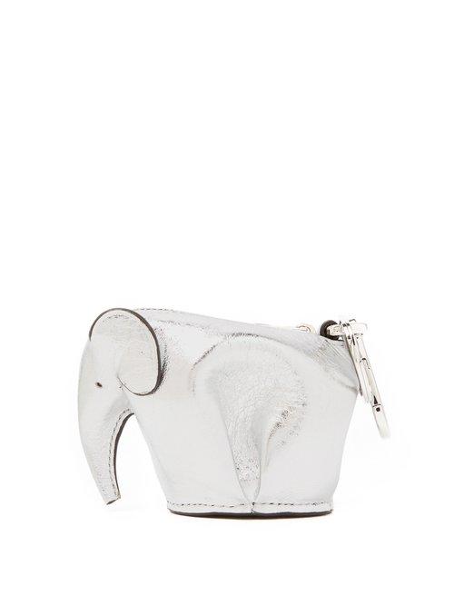 Matchesfashion.com Loewe - Elephant Coin Purse - Womens - Silver