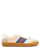 Gucci Leather And Suede Web Trainers
