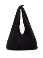 Matchesfashion.com The Row - Bindle Ribbed Knit Shoulder Bag - Womens - Black