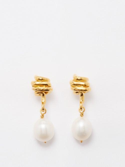 Alighieri - The Celestial Raindrop 24kt Gold-plated Earrings - Womens - Gold Multi