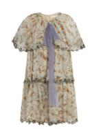 Chloé Wonderland-print Tiered Silk Mini Dress