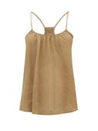 Matchesfashion.com Loup Charmant - Scoop-neck Organic-cotton Cami Top - Womens - Brown