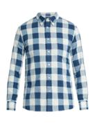 Blue Blue Japan Checked Cotton-flannel Shirt