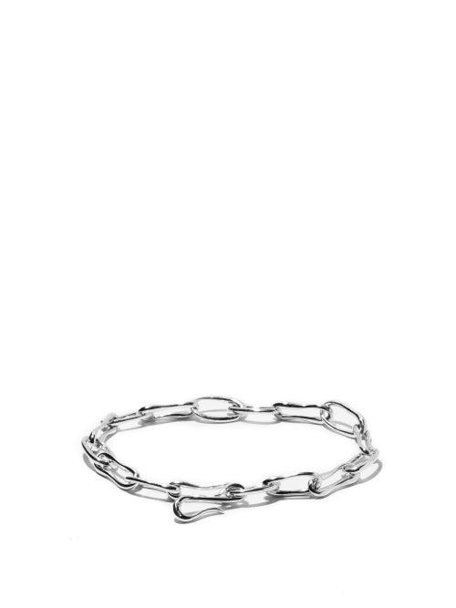Matchesfashion.com Sophie Buhai - Roman Double Chain-link Sterling-silver Bracelet - Womens - Silver