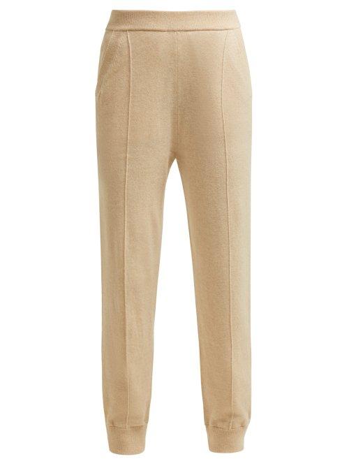Matchesfashion.com Joseph - Mongolian Cashmere Track Pants - Womens - Beige