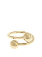 J.w.anderson Double-sphere Gold-plated Ring