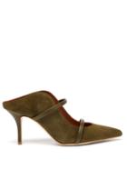 Matchesfashion.com Malone Souliers - Maureen Suede Mules - Womens - Khaki