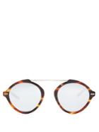 Dior Homme Sunglasses System Round-frame Mirrored Sunglasses