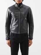 Tom Ford - D-ring Leather Biker Jacket - Mens - Black