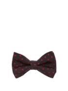 Matchesfashion.com Paul Smith - Heart Jacquard Silk Faille Bow Tie - Mens - Black