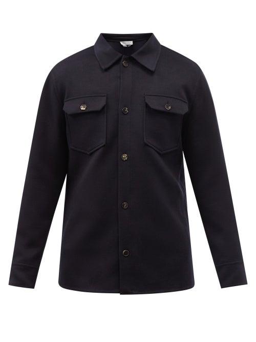 Gabriela Hearst - Fargo Wool-blend Shirt - Mens - Dark Navy