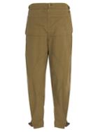 Jw Anderson Garment Dyed Army Cotton Trousers