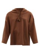 Nili Lotan - Samara Brushed Wool-blend Hooded Poncho - Womens - Brown