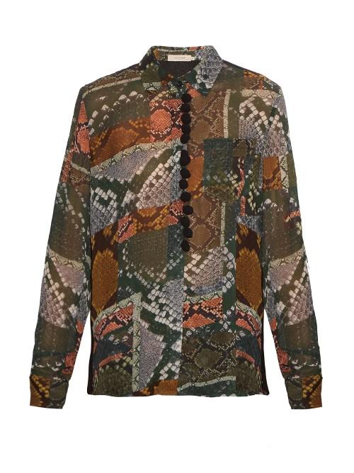 Preen Line Beth Snake-print Shirt