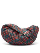 Matchesfashion.com Chopova Lowena - Morzine Checked Taffeta And Organza Shoulder Bag - Womens - Red Multi